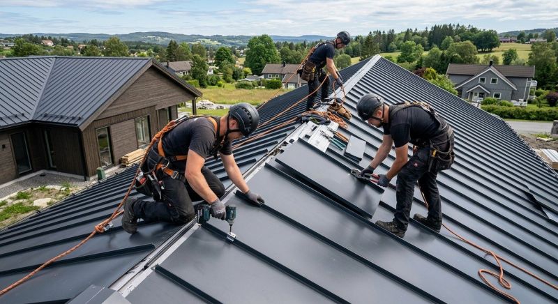Aluminum Roof Installation